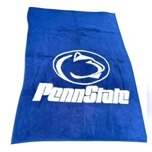 STADIUM BLANKET PENN STATE REVERT Fuzzy Stadium Blanket, Blue & White 74”x52”